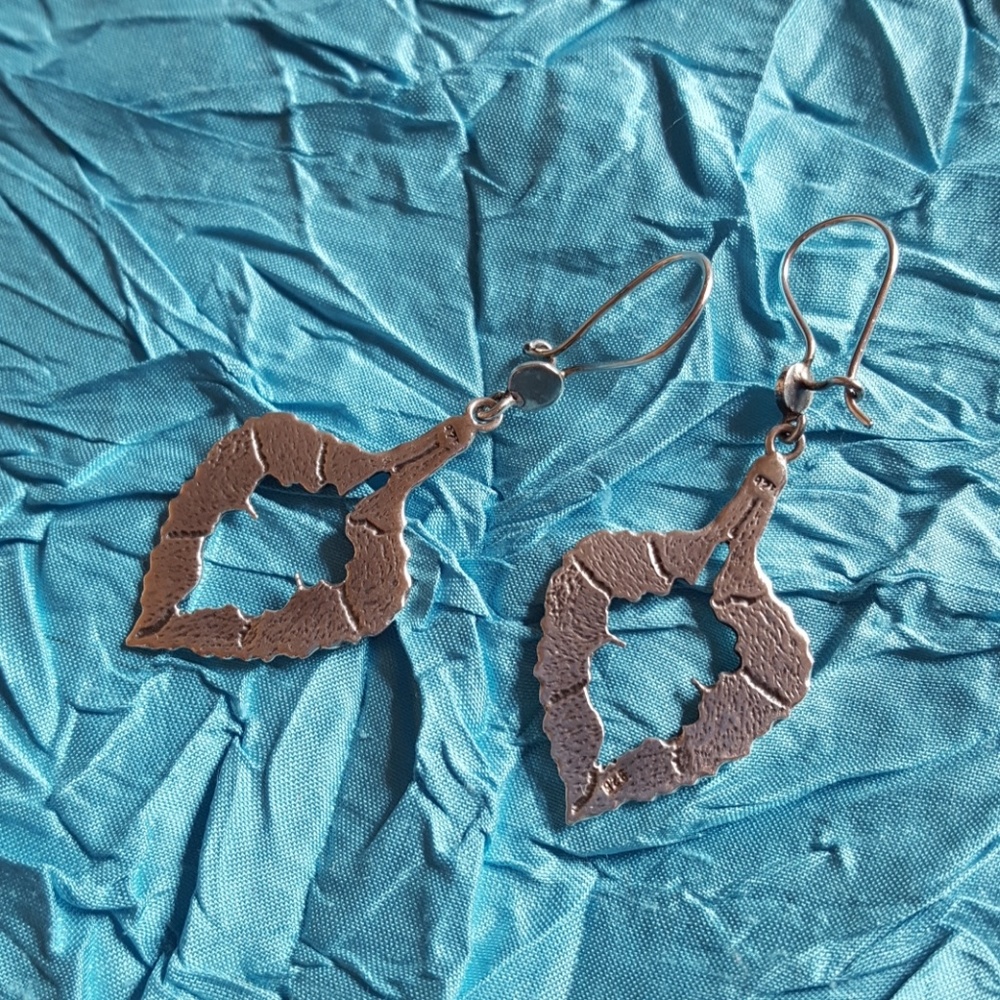 Silver Leaf Earrings
